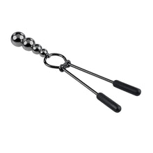 Load image into Gallery viewer, Selopa Beaded Nipple Clamps Black Chrome