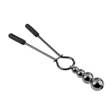 Load image into Gallery viewer, Selopa Beaded Nipple Clamps Black Chrome