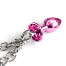 Load image into Gallery viewer, Nixie Metal Plug & Furry Cuff Set Pink Metallic