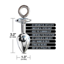 Load image into Gallery viewer, Nixie Metal Plug & Cuff Set Silver Small