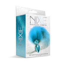 Load image into Gallery viewer, Nixie Metal Plug W/ Ombre Tail Medium Blue Metallic