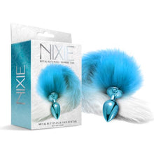 Load image into Gallery viewer, Nixie Metal Plug W/ Ombre Tail Medium Blue Metallic