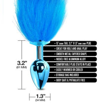 Load image into Gallery viewer, Nixie Metal Plug W/ Ombre Tail Medium Blue Metallic