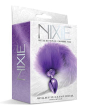 Load image into Gallery viewer, Nixie Metal Plug W/ Ombre Tail Medium Purple Metallic