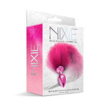 Load image into Gallery viewer, Nixie Metal Plug W/ Ombre Tail Medium Pink Metallic