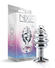 Load image into Gallery viewer, Nixie Honey Dipper Medium Ribbed Stainless Steel Plug