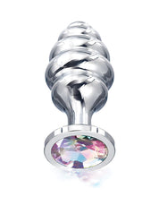 Load image into Gallery viewer, Nixie Honey Dipper Medium Ribbed Stainless Steel Plug
