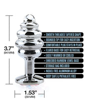 Load image into Gallery viewer, Nixie Honey Dipper Large Ribbed Stainless Steel Plug