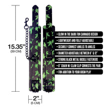 Load image into Gallery viewer, Stoner Vibes Wrist Cuffs Glow In The Dark Chronic Collection