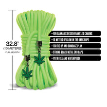 Load image into Gallery viewer, Stoner Vibes Rope 32ft Glow In The Dark Chronic Collection