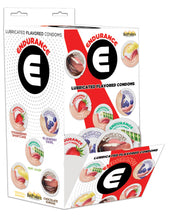 Load image into Gallery viewer, Endurance Flavored Condoms Asst Flavors 144 Pcs Wall Mount