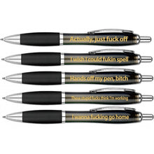 Load image into Gallery viewer, Outrageous Office Pens Asst Sayings 5 Pk