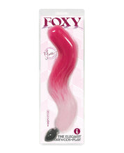 Load image into Gallery viewer, Foxy Tail Silicone Butt Plug Pink