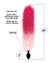 Load image into Gallery viewer, Foxy Tail Silicone Butt Plug Pink