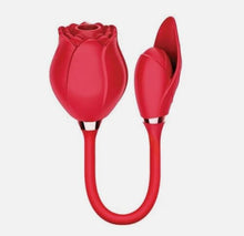 Load image into Gallery viewer, Wild Rose & Bullet Rechargeable Silicone Suction Vibrator