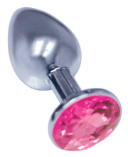 Load image into Gallery viewer, 9's Silver Starter Bejeweled Stainless Steel Plug