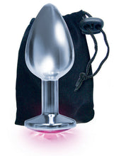 Load image into Gallery viewer, 9's Silver Starter Bejeweled Stainless Steel Plug