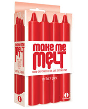 Load image into Gallery viewer, The 9's Make Me Melt Sensual Warm-drip Candles 4pk Red