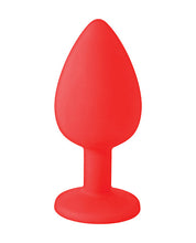 Load image into Gallery viewer, The 9's Booty Call Silicone Butt Plug Red Fuck Yeah