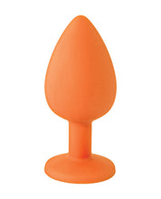 Load image into Gallery viewer, The 9's Booty Call Silicone Butt Plug Orange Hit It Hard