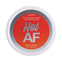 Load image into Gallery viewer, Massage Candle W/ Pheromones Hot Af Black Cherry 4oz