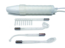 Load image into Gallery viewer, Neon Wand Electrosex Kit White Handle Purple Electrode Us Plug