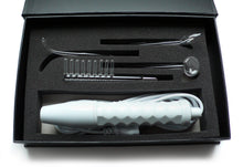 Load image into Gallery viewer, Neon Wand Electrosex Kit White Handle Red Electrode Us Plug
