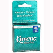 Load image into Gallery viewer, Kimono Microthin W/ Aqua Lube 3pk