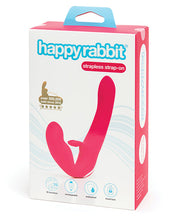 Load image into Gallery viewer, Happy Rabbit Rechargeable Pink Vibrating Strapless Strap On