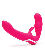 Load image into Gallery viewer, Happy Rabbit Rechargeable Pink Vibrating Strapless Strap On