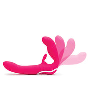 Load image into Gallery viewer, Happy Rabbit Rechargeable Pink Vibrating Strapless Strap On