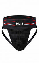 Load image into Gallery viewer, Mob Fetish Jockstrap Black Small 3in Waistband(bulk)