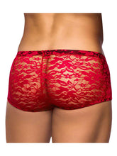 Load image into Gallery viewer, Mini Short Stretch Lace Xl Red