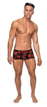 Load image into Gallery viewer, Mini Short Sheer Lips Black Large
