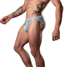 Load image into Gallery viewer, Marble Mesh Moonshine Jock Light Blue L/xl