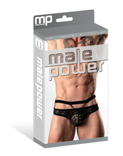 Load image into Gallery viewer, Lucifer Cutout Thong Black L/xl