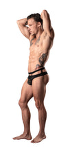 Load image into Gallery viewer, Lucifer Cutout Thong Black L/xl