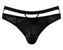 Load image into Gallery viewer, Lucifer Cutout Thong Black L/xl