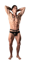 Load image into Gallery viewer, Lucifer Cutout Thong Black S/m