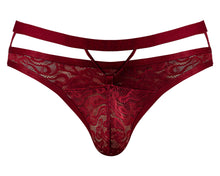 Load image into Gallery viewer, Lucifer Cutout Thong Burgundy S/m