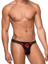 Load image into Gallery viewer, Kiss Me Micro Thong V Lips Print L/xl