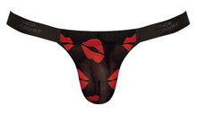 Load image into Gallery viewer, Kiss Me Micro Thong V Lips Print S/m