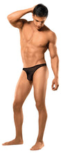 Load image into Gallery viewer, Stretch Net Bong Thong Black L/xl