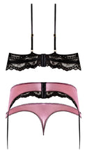 Load image into Gallery viewer, Sensual Desires Bra Cincher & Thong Mauve L/xl