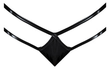Load image into Gallery viewer, Liquid Onyx Crotchless Panty Black S/m