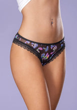 Load image into Gallery viewer, Hazy Dayz Panty W/ Open Back Mushroom L/xl