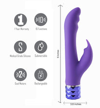 Load image into Gallery viewer, Hailey Silicone Rabbit Purple