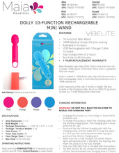 Load image into Gallery viewer, Dolly Purple Silicone Mini Wand Rechargeable