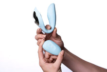 Load image into Gallery viewer, Harmonie Teal Bendable Dual Vibrator W/ Remote Control