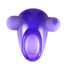 Load image into Gallery viewer, Casey Rechargeable Vibrating Erection Enhancer Ring Purple